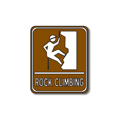 Stamping Station - Rock Climbing Sign